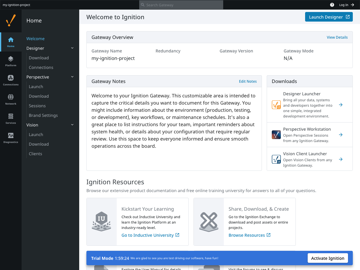 Gateway Homepage